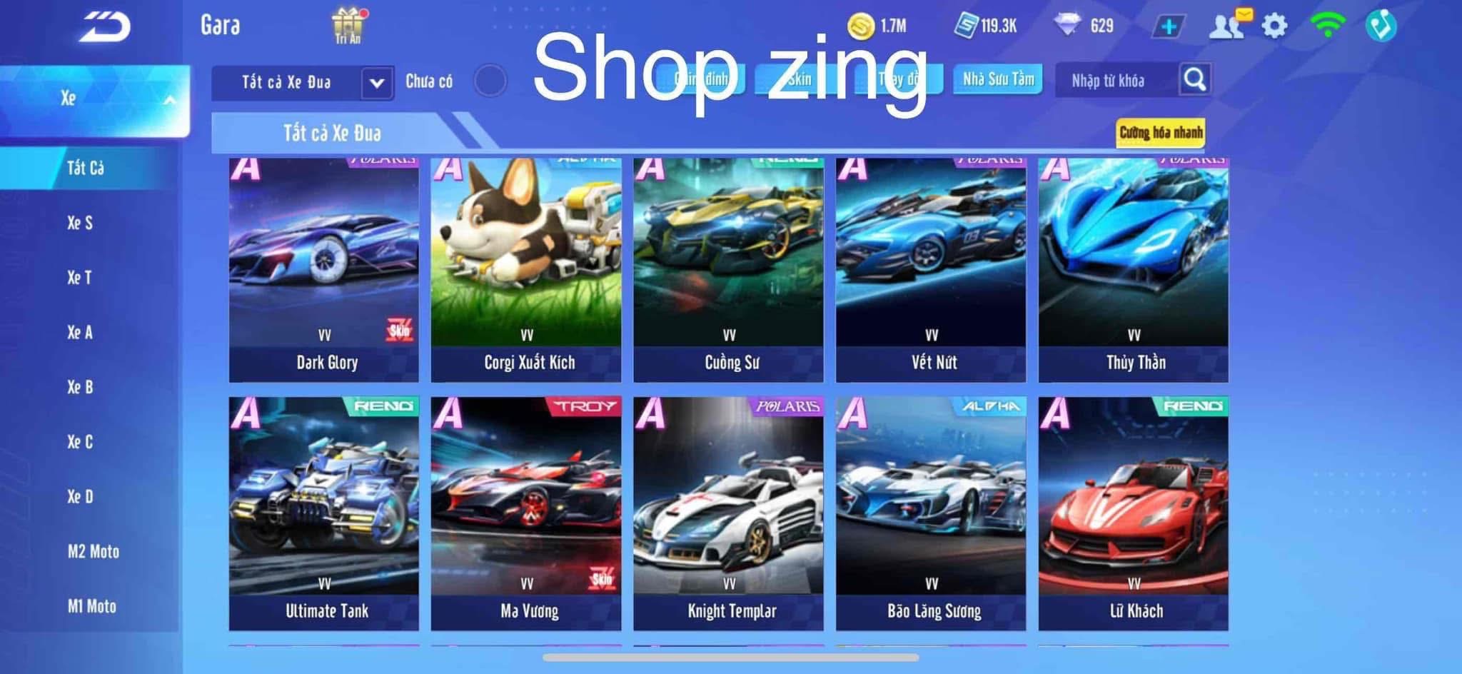 2. Tài khoản Z2318 - hình ảnh túi đồ