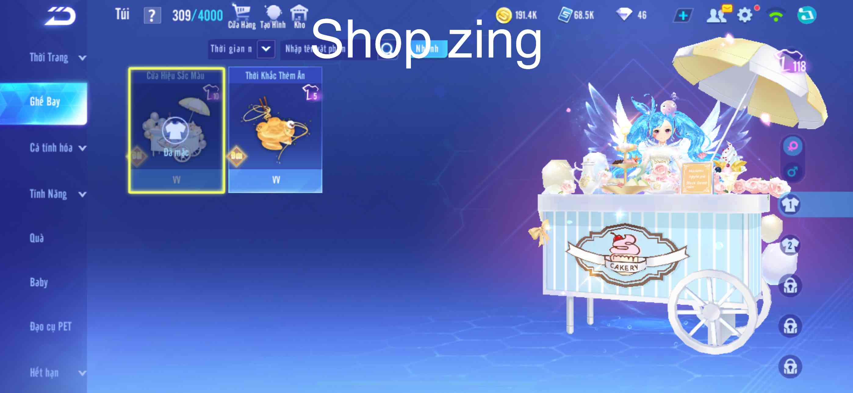 3. Tài khoản Z2354 - hình ảnh túi đồ