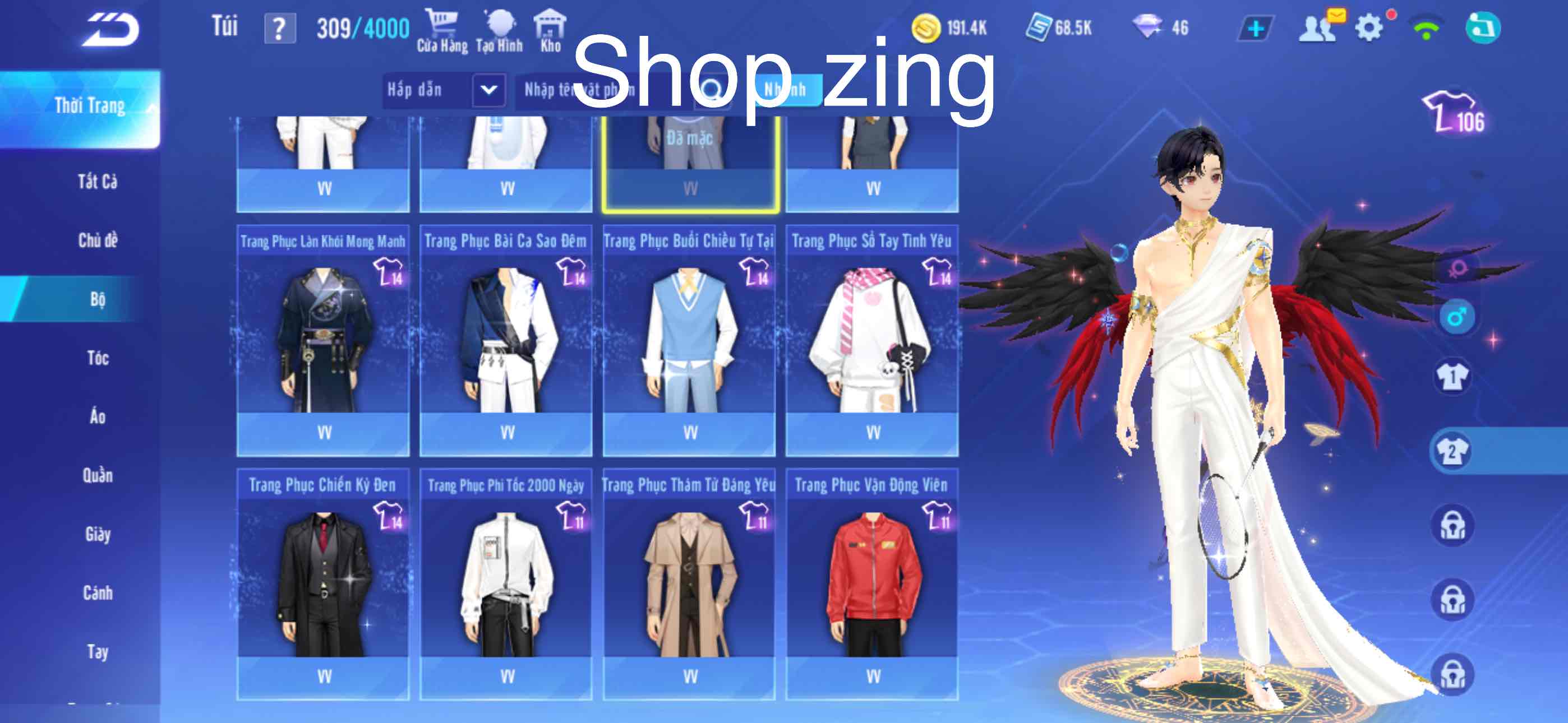 5. Tài khoản Z2354 - hình ảnh túi đồ
