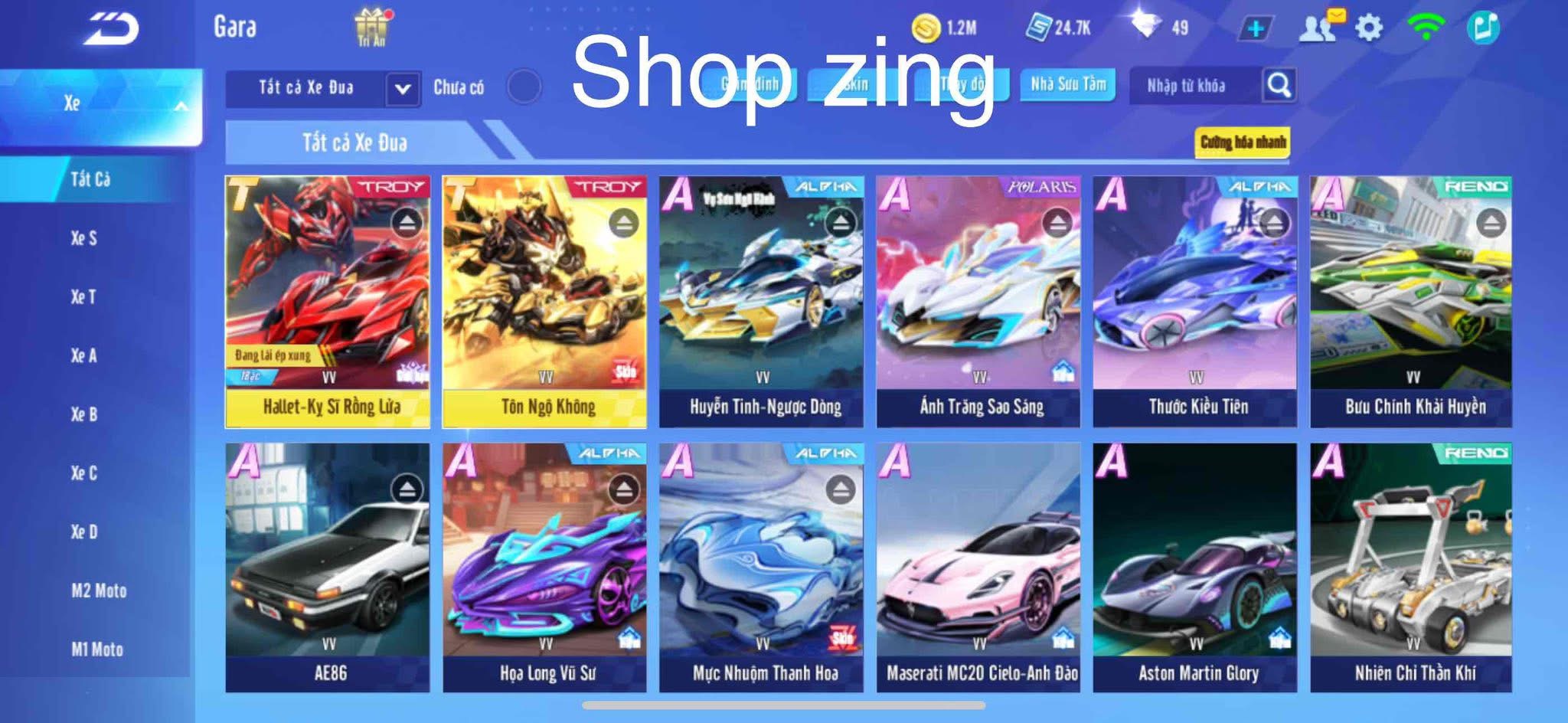 1. Tài khoản Z2370 - hình ảnh túi đồ