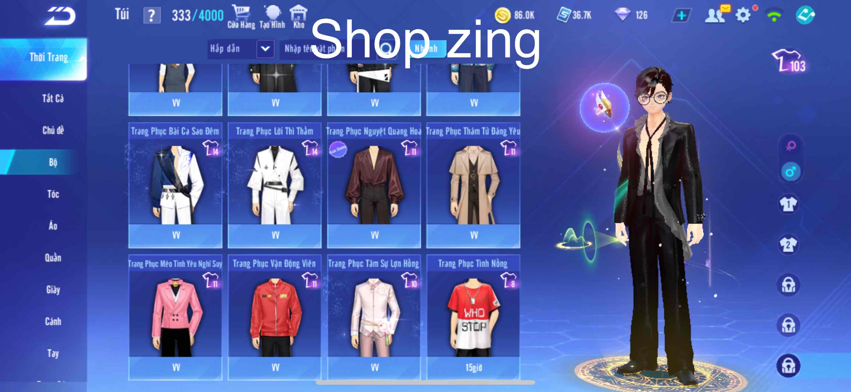 4. Tài khoản Z2390 - hình ảnh túi đồ