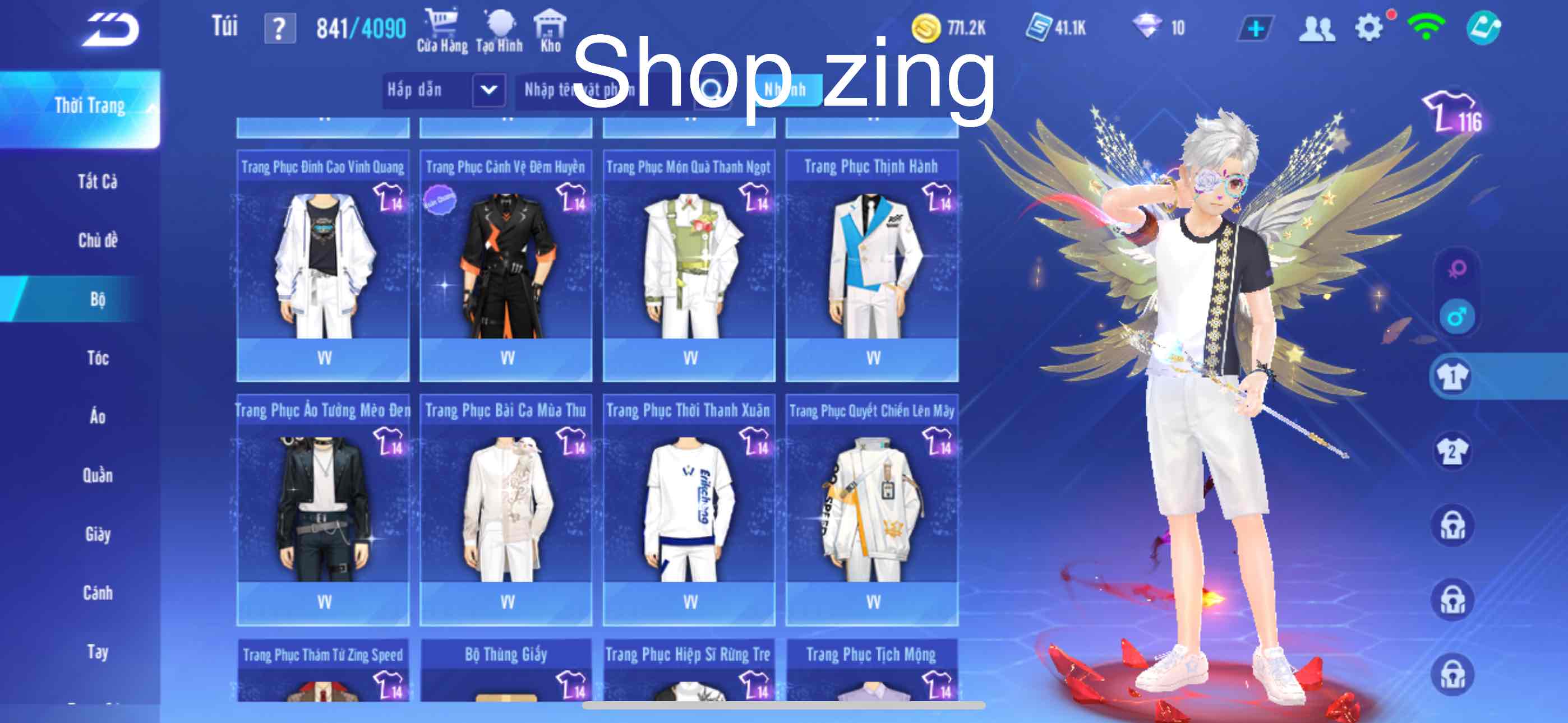 2. Tài khoản Z2400 - hình ảnh bảng ngọc