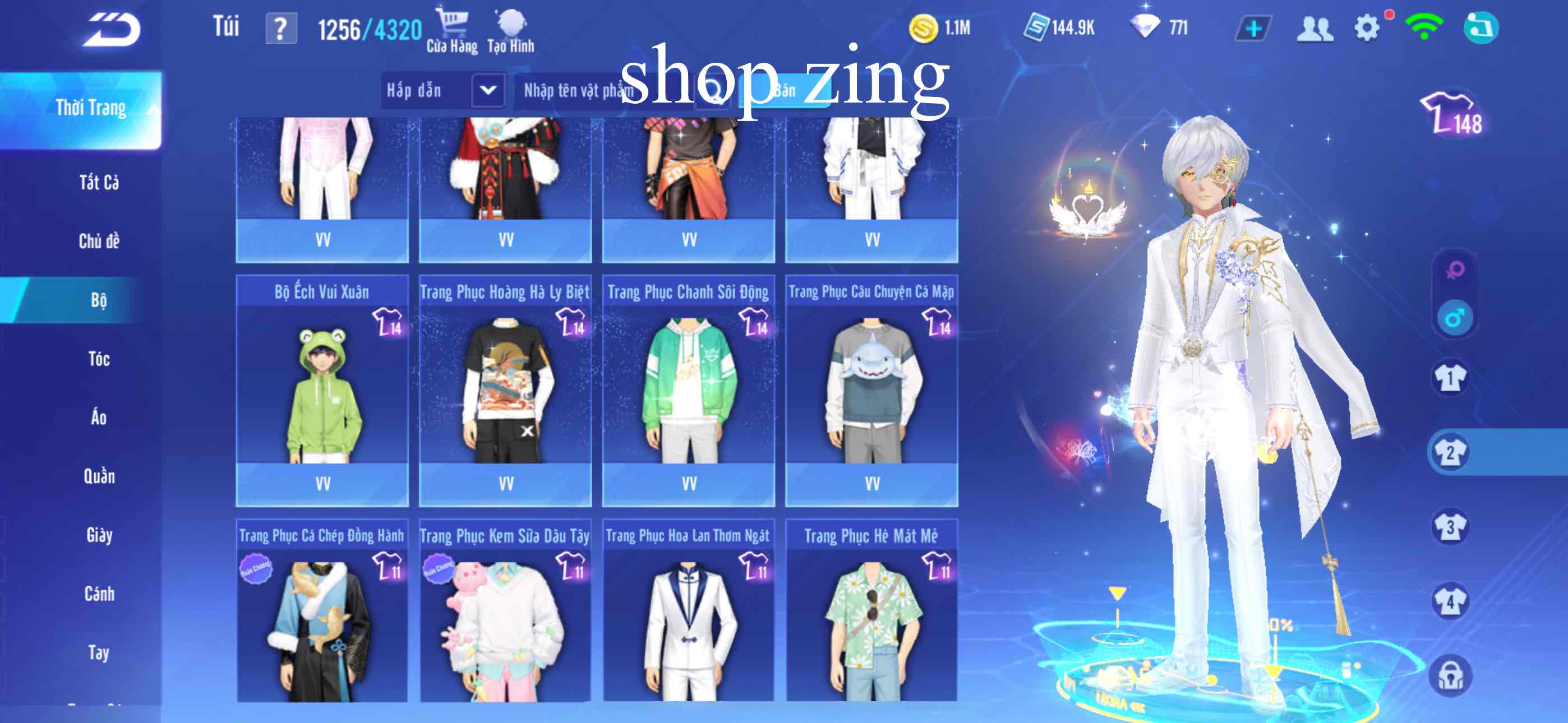 11. Tài khoản Z1720 - hình ảnh túi đồ