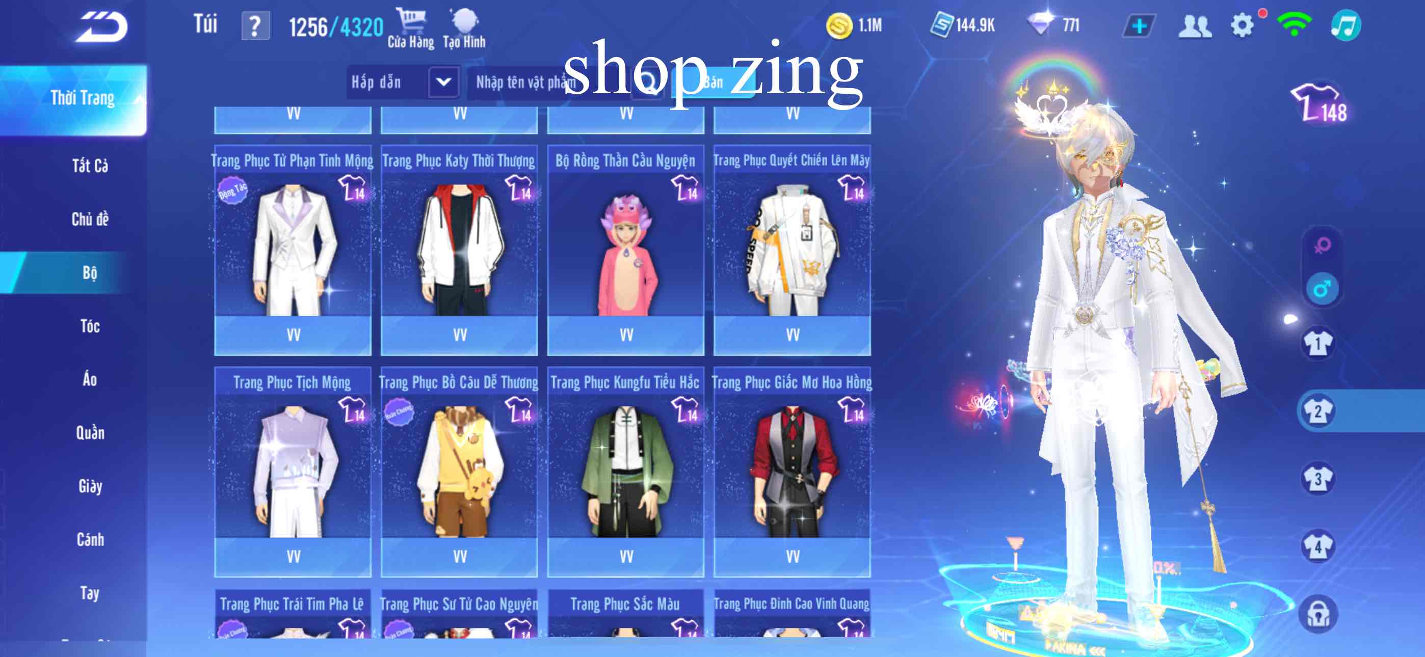 16. Tài khoản Z1720 - hình ảnh túi đồ