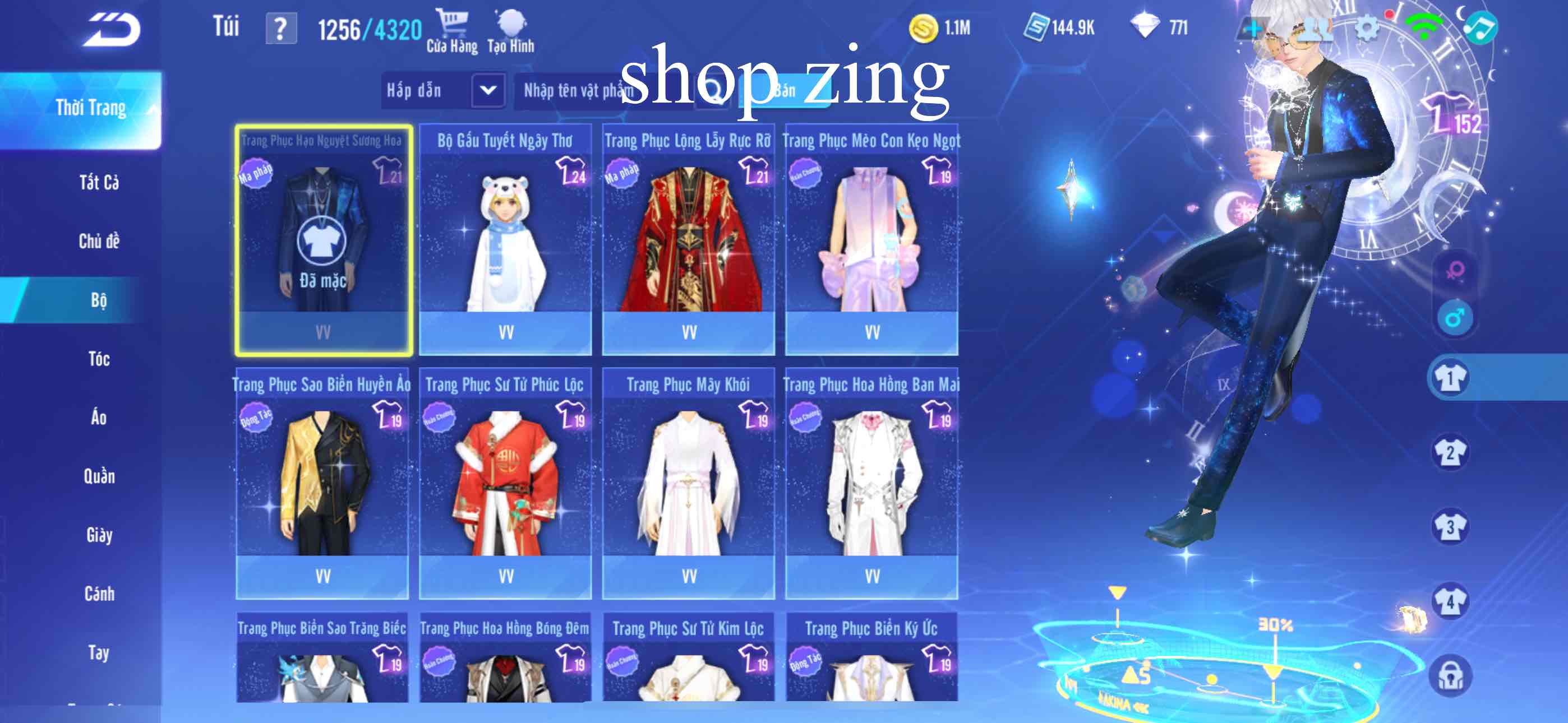 17. Tài khoản Z1720 - hình ảnh túi đồ